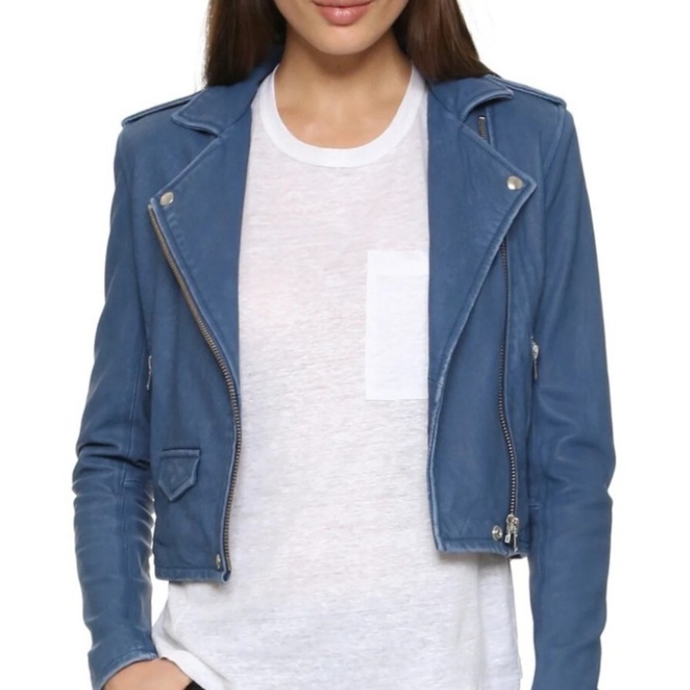 IRO
Ashville Cropped Leather Jacket Size 42
